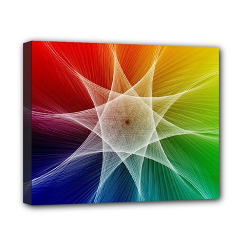 Abstract Star Pattern Structure Canvas 10  X 8  by Celenk