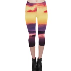 Great Smoky Mountains National Park Capri Leggings  by Celenk