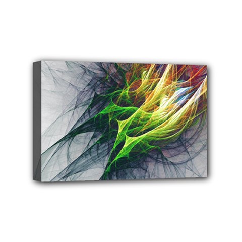 Fractal Art Paint Pattern Texture Mini Canvas 6  X 4  by Celenk