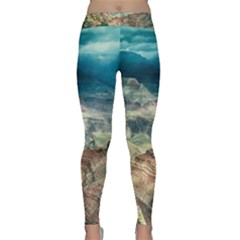 Canyon Mountain Landscape Nature Classic Yoga Leggings by Celenk