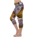 Nature Mountains Cliff Waterfall Capri Yoga Leggings View2