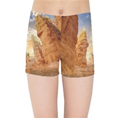 Canyon Desert Landscape Scenic Kids Sports Shorts by Celenk