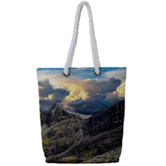 Landscape Clouds Scenic Scenery Full Print Rope Handle Tote (small) by Celenk