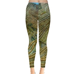 Rice Field China Asia Rice Rural Leggings  by Celenk
