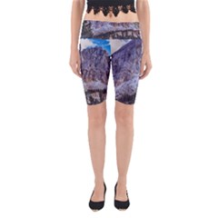 Rock Sky Nature Landscape Stone Yoga Cropped Leggings by Celenk