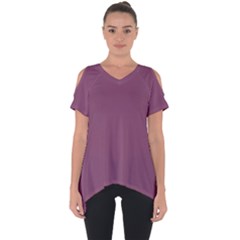 Medium Grape Cut Out Side Drop Tee