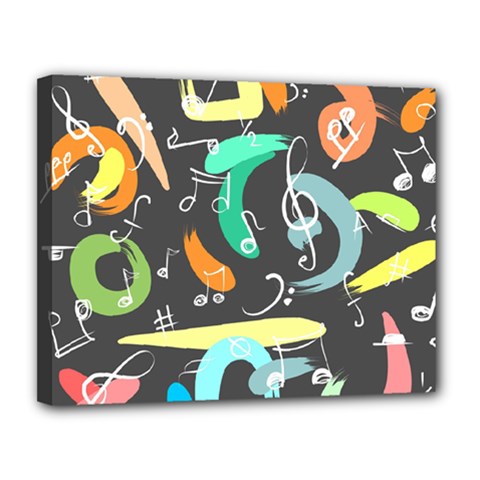Repetition Seamless Child Sketch Canvas 14  X 11  by Nexatart