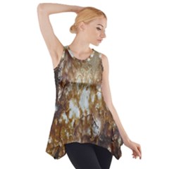Rusty Texture Pattern Daniel Side Drop Tank Tunic by Nexatart