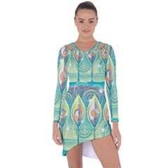 Background Landscape Surreal Asymmetric Cut-out Shift Dress by Nexatart