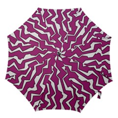 Electric Pink Polynoise Hook Handle Umbrellas (large) by jumpercat