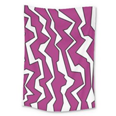 Electric Pink Polynoise Large Tapestry by jumpercat