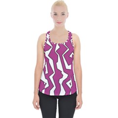 Electric Pink Polynoise Piece Up Tank Top by jumpercat