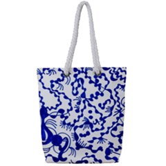 Dna Lines Full Print Rope Handle Tote (small) by MRTACPANS