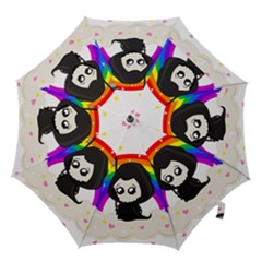 Cute Grim Reaper Hook Handle Umbrellas (large) by Valentinaart