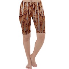 Stainless Rusty Metal Iron Old Cropped Leggings  by Nexatart
