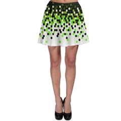 Flat Tech Camouflage Reverse Green Skater Skirt by jumpercat