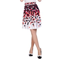 Flat Tech Camouflage Reverse Red A-line Skirt by jumpercat