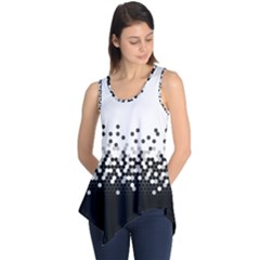 Flat Tech Camouflage White And Black Sleeveless Tunic by jumpercat