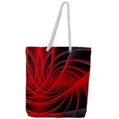 Red Abstract Art Background Digital Full Print Rope Handle Tote (large) by Nexatart