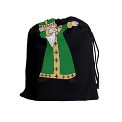  St  Patrick  Dabbing Drawstring Pouches (extra Large) by Valentinaart