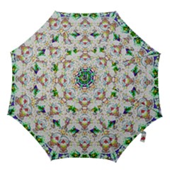 Nine Little Cartoon Dogs In The Green Grass Hook Handle Umbrellas (small) by pepitasart