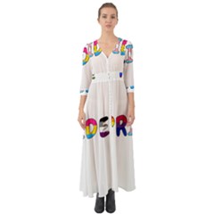 Pride Button Up Boho Maxi Dress by Valentinaart