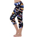 Multicolor Geometric Abstract Pattern Capri Yoga Leggings View2