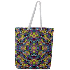 Pattern-12 Full Print Rope Handle Tote (large)