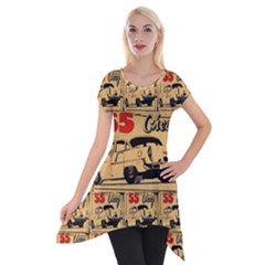 55 Chevy Short Sleeve Side Drop Tunic