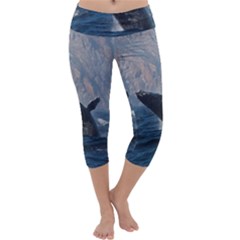Humpback 1 Capri Yoga Leggings by trendistuff