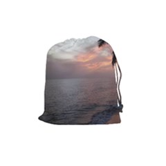 Sunset In Puerto Rico  Drawstring Pouches (medium)  by StarvingArtisan