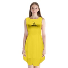 Gadsden Flag Don t Tread On Me Sleeveless Chiffon Dress   by snek