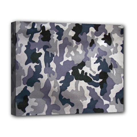 Army Camo Pattern Deluxe Canvas 20  X 16   by Sapixe