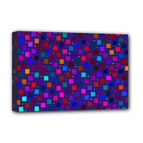 Squares Square Background Abstract Deluxe Canvas 18  X 12  