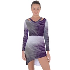 Feather Ease Airy Spring Dress Asymmetric Cut-out Shift Dress by Nexatart
