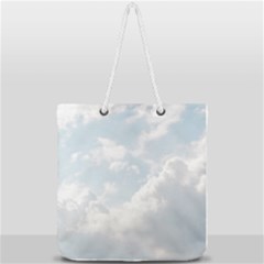 Light Nature Sky Sunny Clouds Full Print Rope Handle Tote (large)