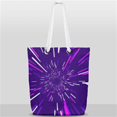 Space Trip 2 Full Print Rope Handle Tote (small) by jumpercat
