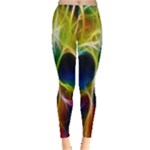 Skulls Multicolor Fractalius Colors Colorful Leggings 