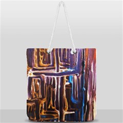 Ceramics Of Ancient Land 9 Full Print Rope Handle Tote (large)
