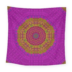 Summer Sun Shine In A Sunshine Mandala Square Tapestry (large) by pepitasart