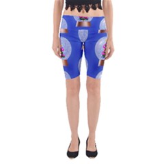 Seamless Repeat Repeating Pattern Art Yoga Cropped Leggings by Sapixe