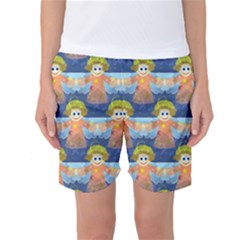Seamless Repeat Repeating Pattern Women s Basketball Shorts by Sapixe