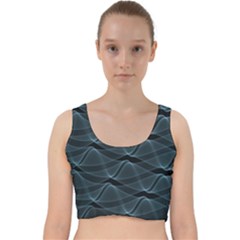 Desktop Pattern Vector Design Velvet Racer Back Crop Top by Sapixe