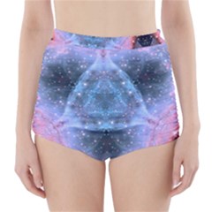 Sacred Geometry Mandelbrot Fractal High-waisted Bikini Bottoms by Sapixe