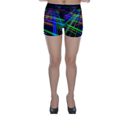 Electronics Board Computer Trace Skinny Shorts by Sapixe