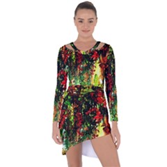 Resort Asymmetric Cut-out Shift Dress
