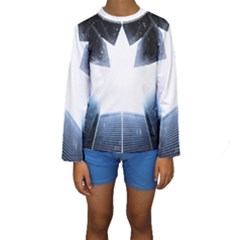 Portrait Panther Kids  Long Sleeve Swimwear by Modern2018