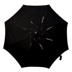 Black Marble Tiles Rock Stone Statues Hook Handle Umbrellas (small) by Simbadda