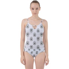 Angry Theater Mask Pattern Cut Out Top Tankini Set by dflcprints
