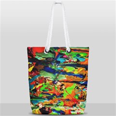 Width Full Print Rope Handle Tote (small) by bestdesignintheworld